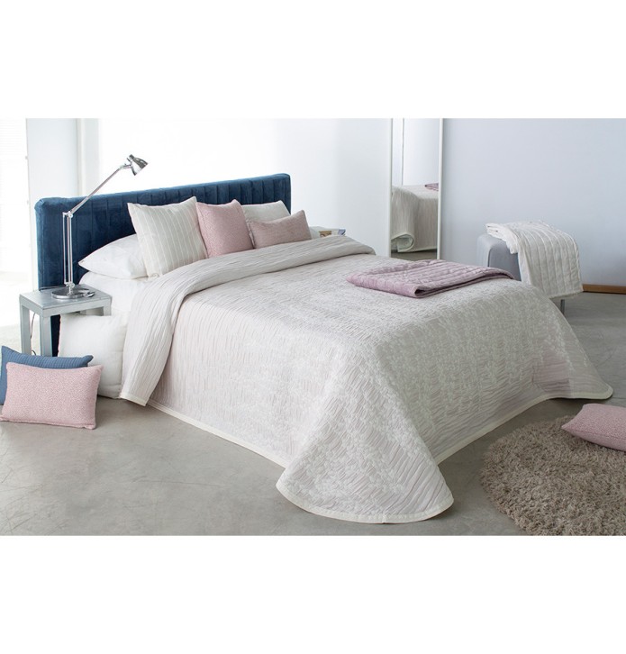 Couvre lit jacquard Indra nude Reig Marti - Blancollection