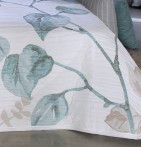 Couvre lit jacquard Sinead vert Reig Marti - Blancollection