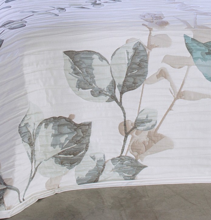 Couvre lit jacquard Sinead vert Reig Marti - Blancollection