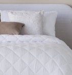 Couvre lit matelassé Venus blanc Antilo - Blancollection