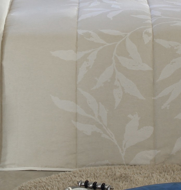 Couvre lit matelassé jacquard Gillen lin Reig Marti - Blancollection