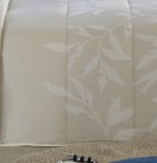 Couvre lit matelassé jacquard Gillen lin Reig Marti - Blancollection