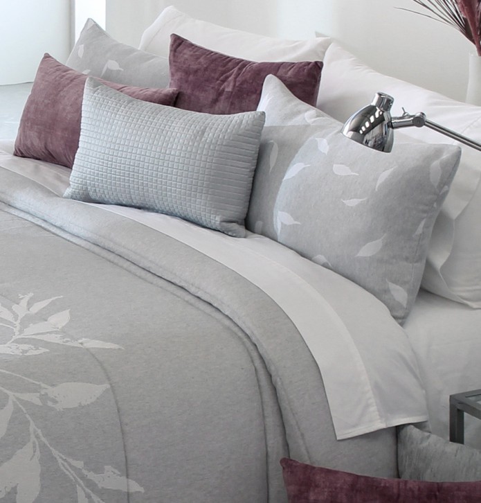 Couvre lit matelassé jacquard Gillen gris Reig Marti - Blancollection