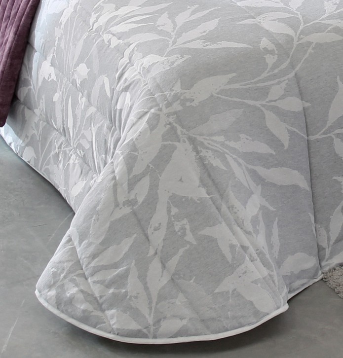 Couvre lit matelassé jacquard Gillen gris Reig Marti - Blancollection