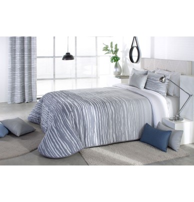 Couvre lit matelassé et ses housses coussins Eger gris Reig Marti
