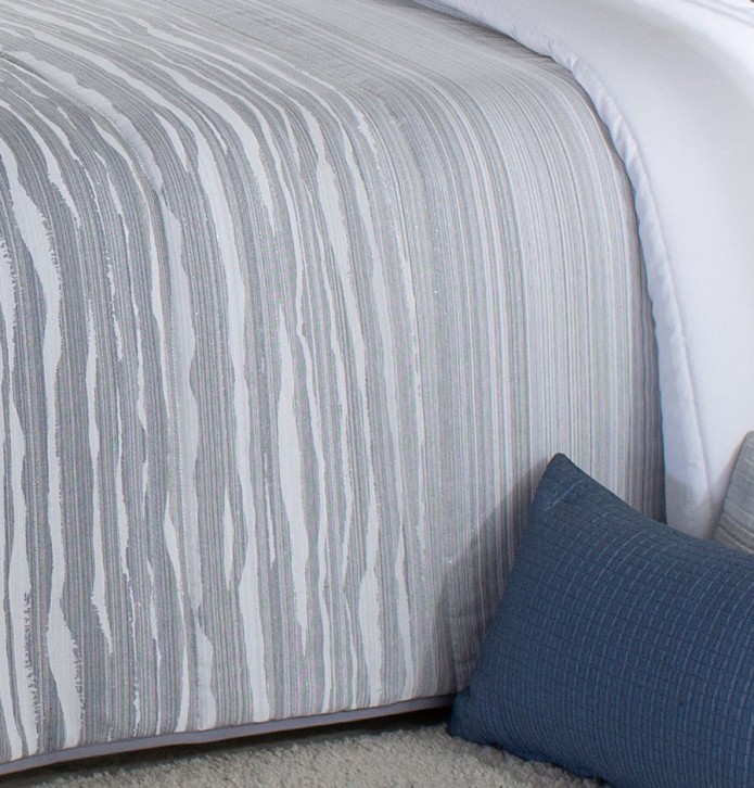 Couvre lit matelassé jacquard Eger gris Reig Marti - Blancollection