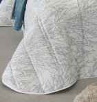 Couvre lit matelassé jacquard Gallagher bleu gris Reig Marti - Blancollection