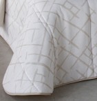 Couvre lit matelassé jacquard Prado lin Reig Marti - Blancollection