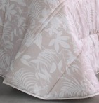 Couvre lit matelassé imprimé Savoy rose Reig Marti - Blancollection