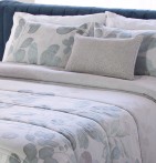 Couvre lit matelassé jacquard Viscri vert Reig Marti - Blancollection