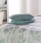 Couvre lit matelassé jacquard Viscri vert Reig Marti - Blancollection