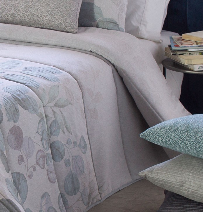 Couvre lit matelassé jacquard Viscri vert Reig Marti - Blancollection