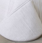 Couvre lit matelassé jacquard Zadar lin Reig Marti - Blancollection