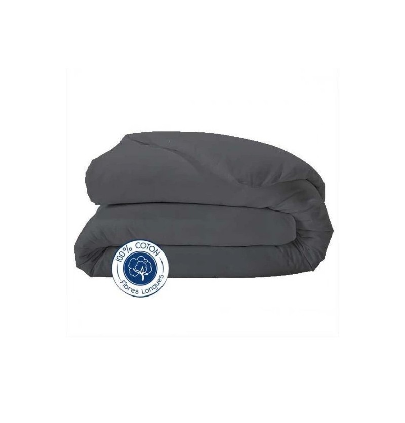 Housse de couette coton uni 13 coloris - tradilinge