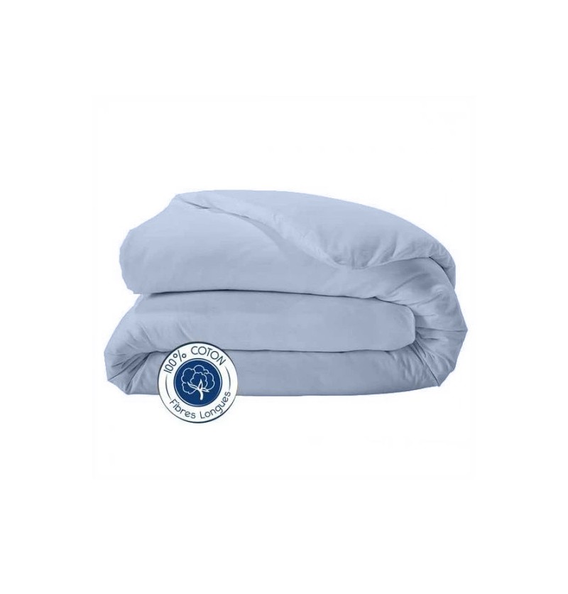 Housse de couette coton uni 12 coloris - tradilinge