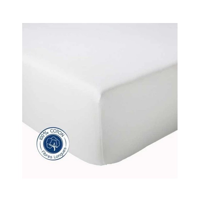 Drap housse blanc Tradilinge