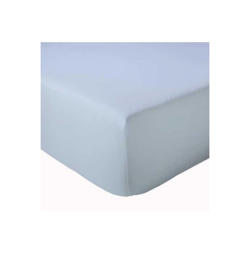 Drap housse bleu céleste Tradilinge