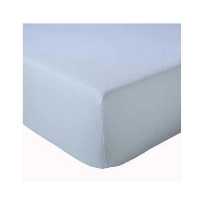 Drap housse bleu céleste Tradilinge