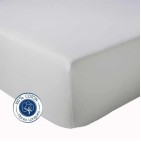 Drap housse gris galet Tradilinge