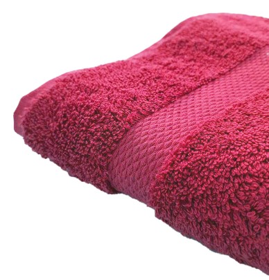 Serviette de toilette coton bio framboise Aquanatura