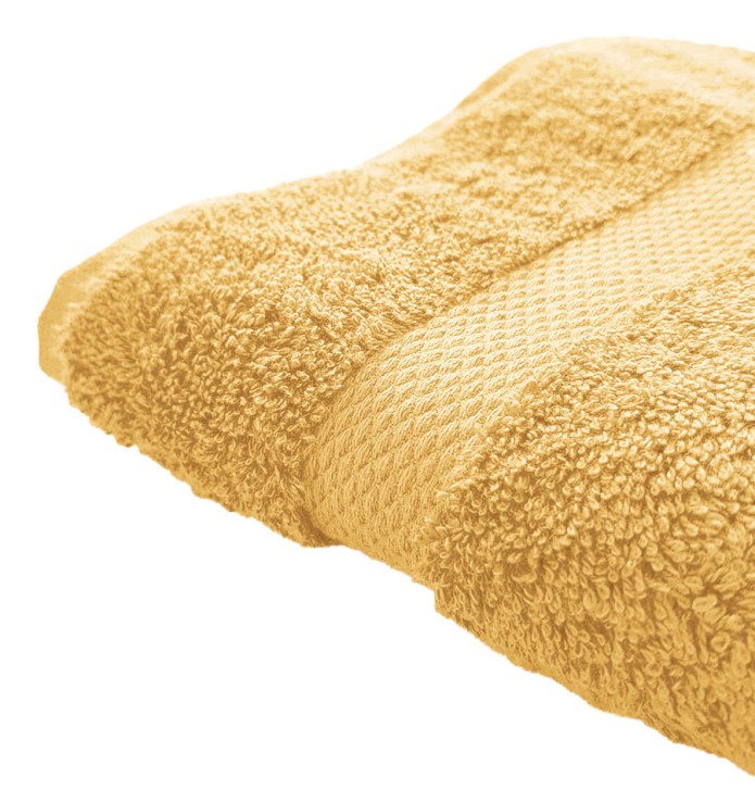 Drap de douche coton bio jaune soleil Aquanatura Drap de douche coton bio jaune soleil Aquanatura