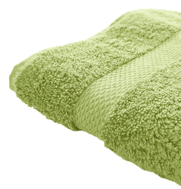 Drap de douche coton bio vert tilleul Aquanatura