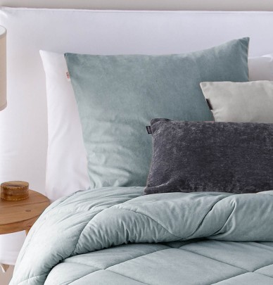 Housse coussin Anelka bleu gris Antilo