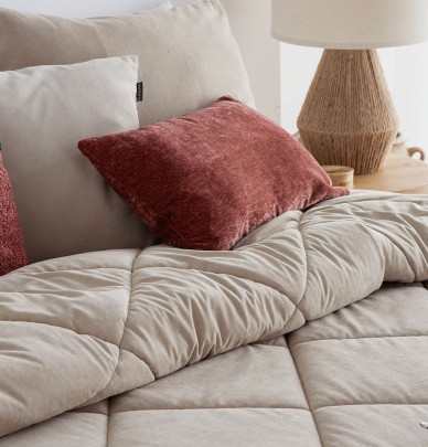 Housse coussin Anelka camel Antilo