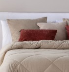Lot de 2 housses coussins Anelka camel Antilo - Blancollection