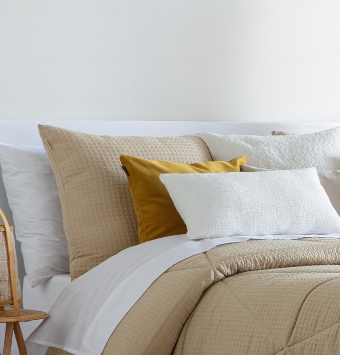Lot de 2 housses coussins Maïa lin Antilo - Blancollection
