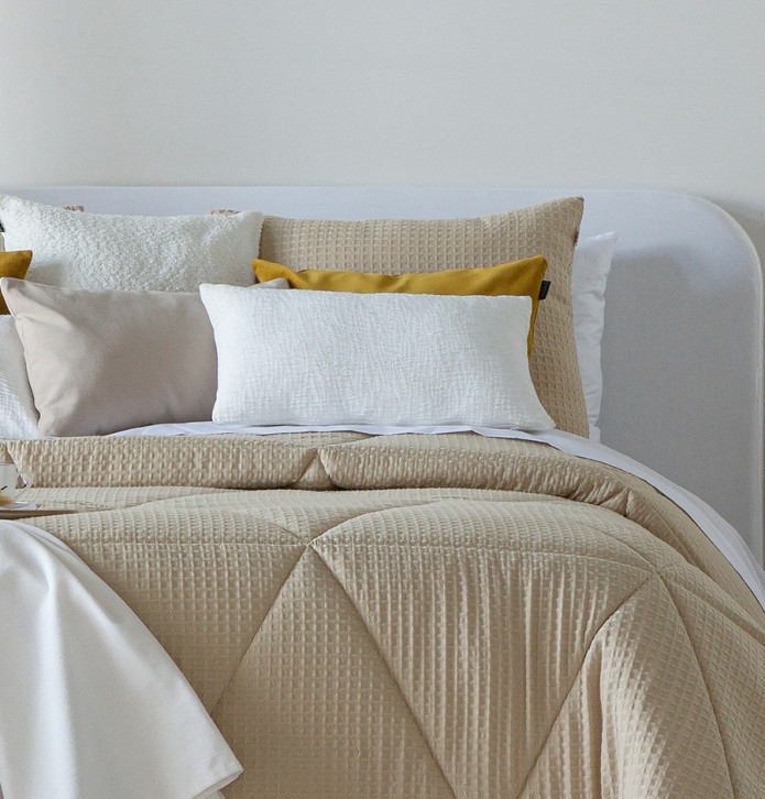 Lot de 2 housses coussins Maïa lin Antilo - Blancollection