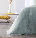Couvre-lit matelassé jacquard Yanay bleu Antilo - Blancollection