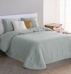 Couvre lit matelassé jacquard Yanay bleu Antilo