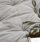 Couvre-lit velours matelassé Jess gris Antilo - Blancollection