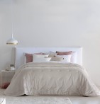 Couvre lit matelassé Jess beige clair Antilo