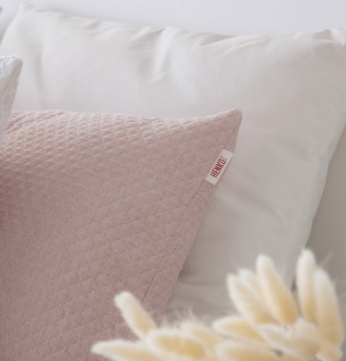 Housse coussin Lasy rose Antilo