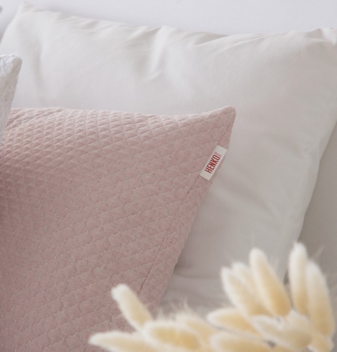 Lot de 2 housses coussins Lasy rose Antilo - Blancollection