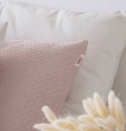Lot de 2 housses coussins Lasy rose Antilo - Blancollection