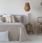 Jeté de lit Lasy beige Antilo - Blancollection