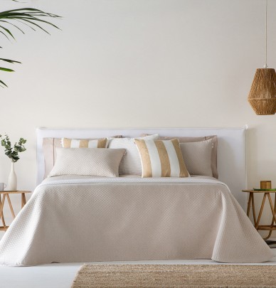 Jeté de lit Lasy beige Antilo