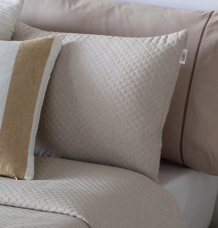 Lot de 2 housses coussins Lasy beige Antilo - Blancollection