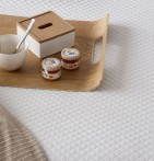 Jeté de lit Lasy blanc Antilo - Blancollection