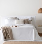 Jeté de lit Lasy blanc Antilo