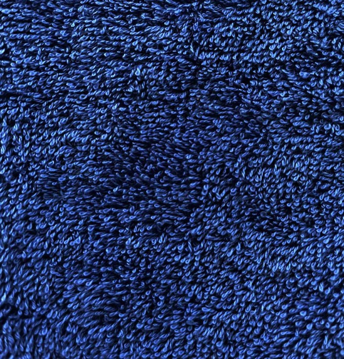 Drap de douche coton bio bleu cobalt Aquanatura - Blancollection