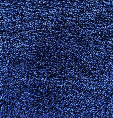 Serviette de toilette coton bio bleu cobalt Aquanatura
