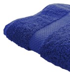 Serviette de toilette coton bio bleu cobalt Aquanatura