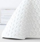 Boutis velours Naroa blanc Antilo - Blancollection