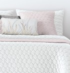 Boutis velours Naroa blanc Antilo - Blancollection