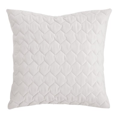 Coussin velours Naroa blanc Antilo