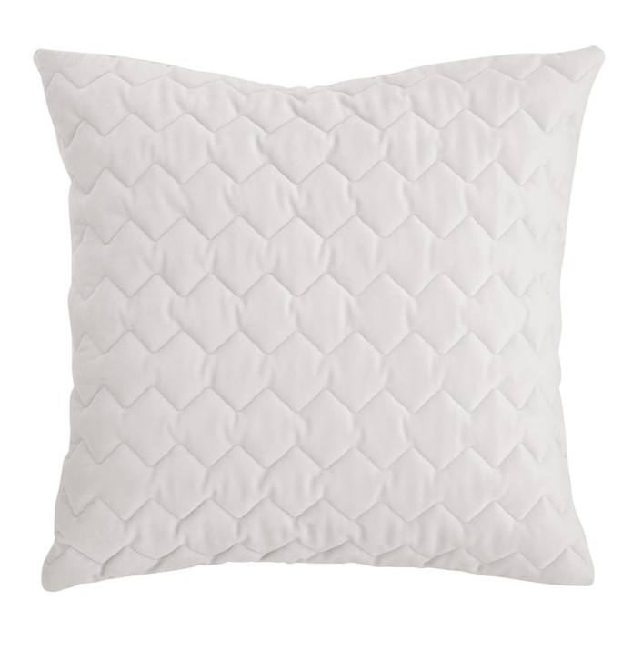 Coussin velours Naroa blanc Antilo